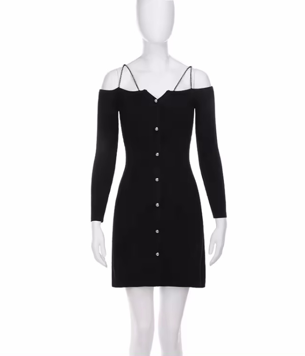 women knit sweater dress